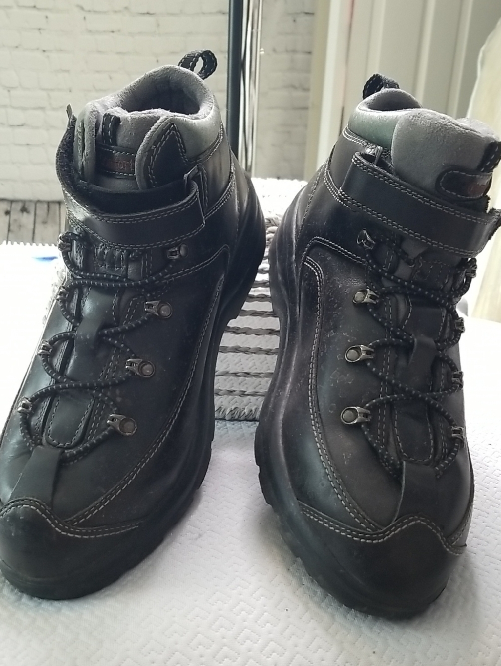 Dr Comfort Vigor Style Hiking Boots Leather Uppers Size 10.5 Xwide